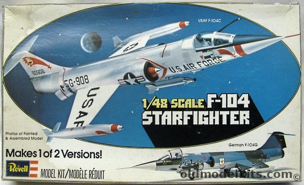 Revell 1/48 Lockheed F-104C and F-104G Starfighter - USAF or Luftwaffe, H236 plastic model kit